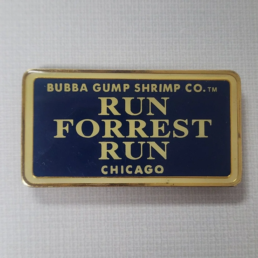 Vtg 1998 Bubba Gump Shrimp Company Restaurant Chicago, IL Souvenir Fridge Magnet